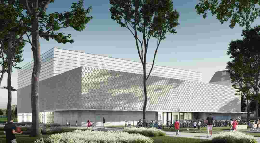 Schulzentrum Gerichtsweg: Fortschritte beim Bau der neuen Bildungsstätte in Leipzig Visualisierung | gmp Architekten