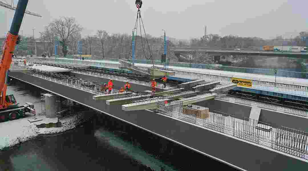 Elisabethbrücke: Trotz Winterwetters gute Fortschritte 